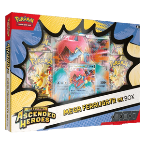 Ascended Heroes Tins: Drei EN-Dosen zu Feraligatr, Meganium und Emboar am 28. August