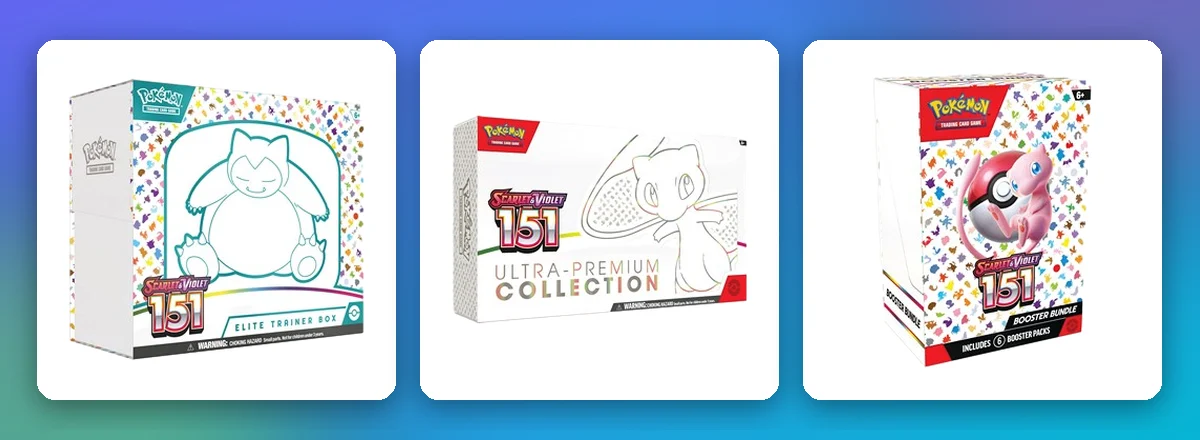 151 Sealed-Produkte: Top-Trainer-Box, Ultra-Premium-Kollektion und Boosterbundle
