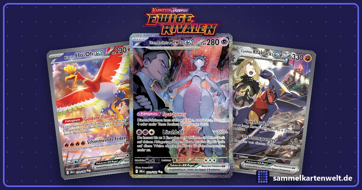 Set-Check Ewige Rivalen: Team Rockets Mewtu ex springt auf 490 Euro